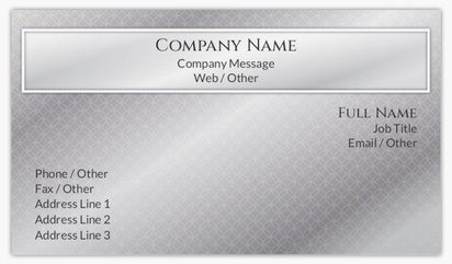 Design Preview for Design Gallery: Manufacturing & Distribution Matte Visiting Cards, Standard (89 x 51 mm)