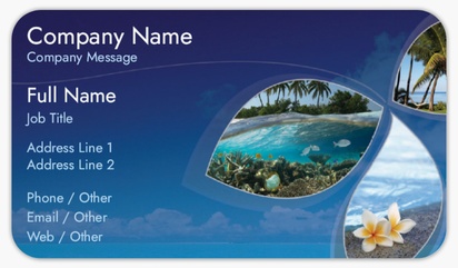 Design Preview for Design Gallery: Travel & Accommodation Rounded Corner Visiting Cards