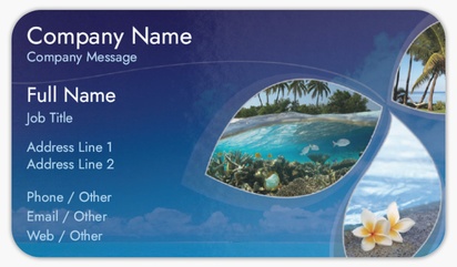 Design Preview for Travel & Accommodation Rounded Corner Business Cards Templates, Standard (3.5" x 2")