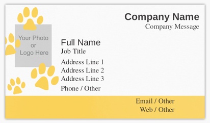 A paw print dog training yellow black design for Animals & Pet Care with 1 uploads