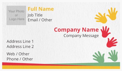 Design Preview for Design Gallery: Foster Services & Adoption Natural Textured Business Cards