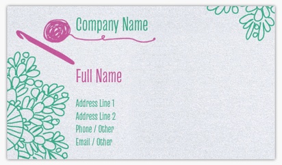 Design Preview for Fun & Whimsical Pearl Business Cards Templates, Standard (3.5" x 2")