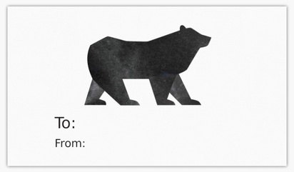 A white bear raw black gray design for Modern & Simple