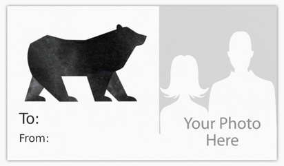 A photo bear black gray design for Elegant with 1 uploads