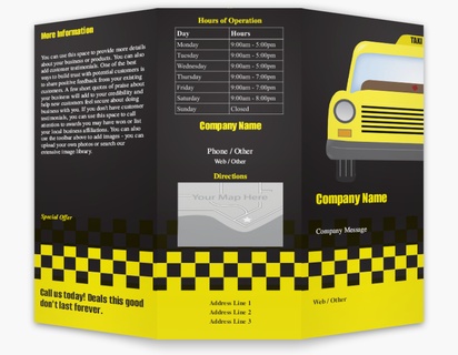 A carrozza di tassì taxi cab black yellow design with 1 uploads