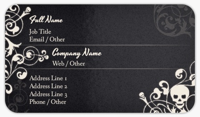 Design Preview for Tattoo & Body Piercing Rounded Corner Business Cards Templates, Standard (3.5" x 2")