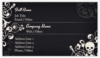 Design Preview for Design Gallery: Tattooing & Body Piercing Matte Visiting Cards, Standard (89 x 51 mm)