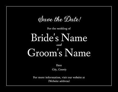 Design Preview for Design Gallery: Traditional & Classic Save The Date Magnets