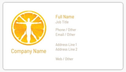 Design Preview for Templates for Sports & Fitness Name Card Stickers 