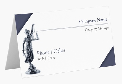 Design Preview for Design Gallery: Law, Public Safety & Politics Folded Business Cards