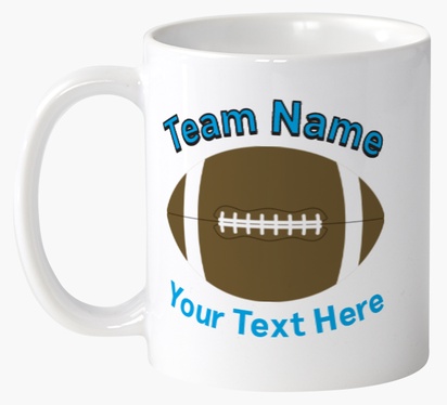 Design Preview for Design Gallery: Sports Personalised Mugs, 325 ml  2 Sided