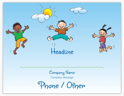 Design Preview for Education & Child Care Magnetic Postcards Templates