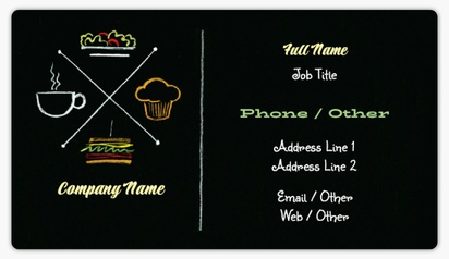 Design Preview for Design Gallery: Restaurants Business Card Stickers