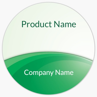 Design Preview for Design Gallery: Finance & Insurance Product Labels, 3.8 x 3.8 cm Circle