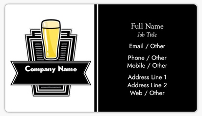 Design Preview for Design Gallery: Bars & Nightclubs Business Card Stickers