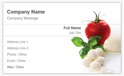 Design Preview for Design Gallery: grocery stores and dairies Standard Business Cards, Standard (91 x 55 mm)