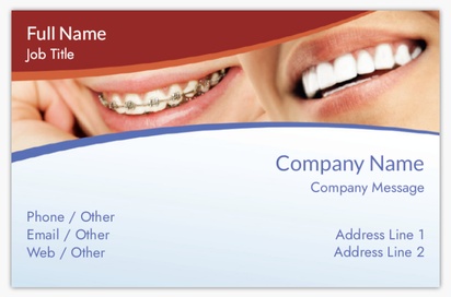 Design Preview for Design Gallery: Dentistry Textured Uncoated Business Cards