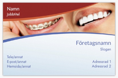 Förhandsgranskning av design för Designgalleri: Tandvård Visitkort standard, Standard (85 x 55 mm)
