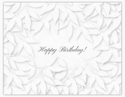 Design Preview for Design Gallery: Birthday Note Cards, Folded 10.7 x 13.9 cm