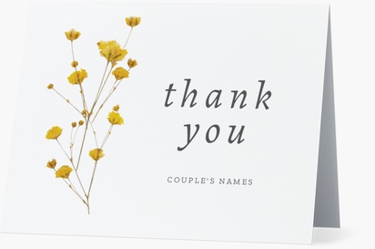 A simple yellow florals gray orange design for Wedding
