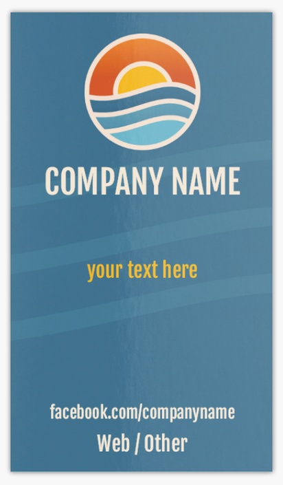 Design Preview for Summer Glossy Business Cards Templates, Standard (3.5" x 2")