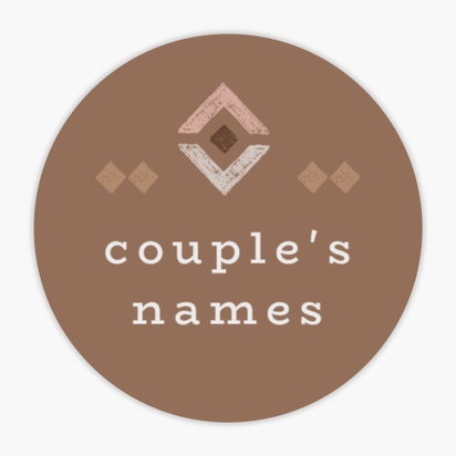 Design Preview for Templates for Wedding Envelope Seals 