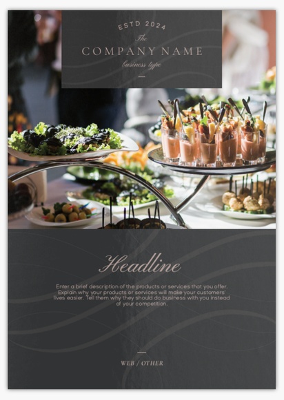 Design Preview for Design Gallery: Gourmet & Fine Food Flyers & Leaflets,  No Fold/Flyer A4 (210 x 297 mm)