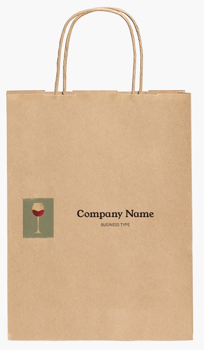 Design Preview for Design Gallery: Gourmet & Fine Food Paper Bags, 27.5 x 20.5 x 11 cm