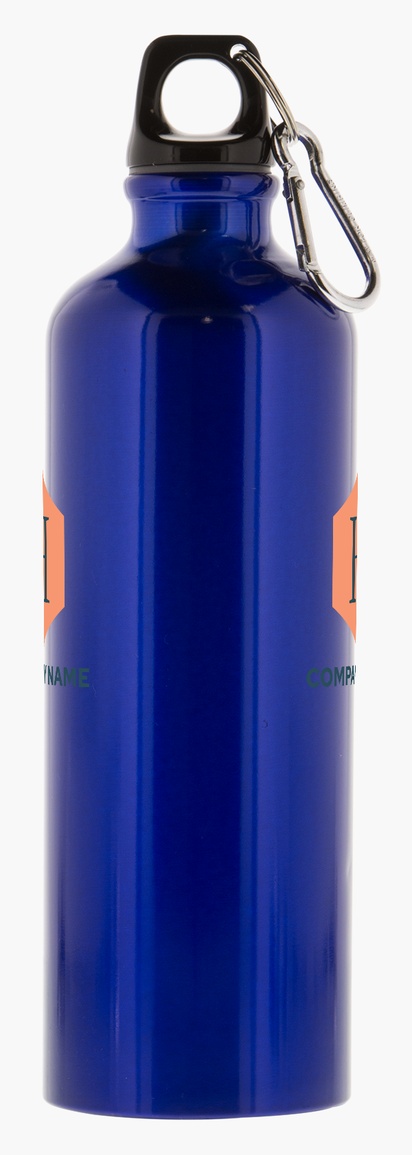 Design Preview for Design Gallery: Food & Beverage Aluminum Water Bottle with Carabiner – 26 oz.