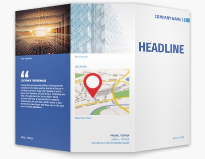 Design Preview for Design Gallery: Modern & Simple Custom Brochures, 8.5" x 11" Tri-fold
