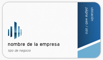 Un bienes raíces comerciales servicios empresariales diseño azul