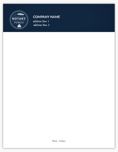 Design Preview for Legal Notepads Templates, 8.5" x 11"