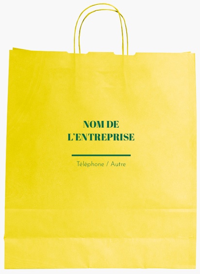 Aperçu du graphisme pour Galerie de modèles : sacs en papier impression monochrome pour marketing et relations publiques, L (36 x 12 x 41 cm)