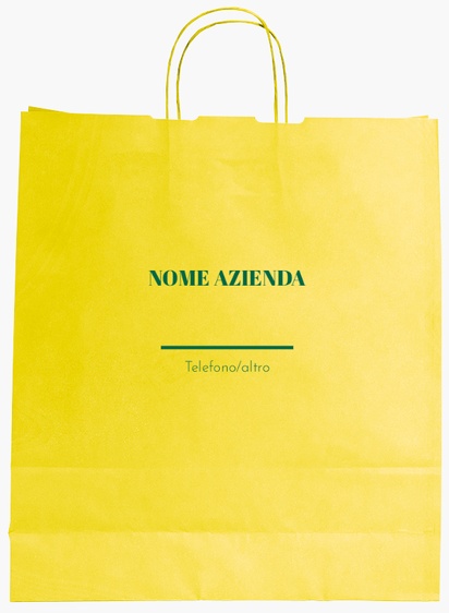Anteprima design per Galleria di design: sacchetti di carta stampa monocolore per minimal, L (36 x 12 x 41 cm)