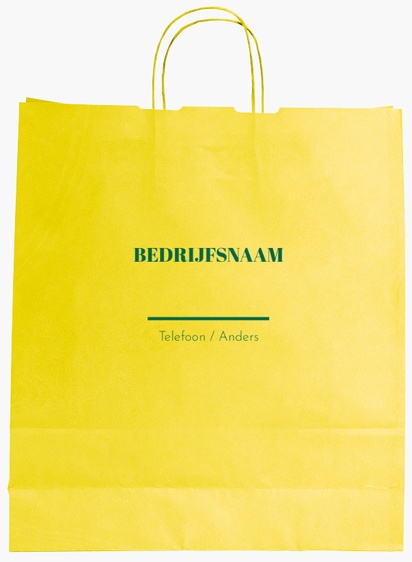 Voorvertoning ontwerp voor Ontwerpgalerij: Detailhandel en verkoop Effen kleur papieren tassen, L (36 x 12 x 41 cm)