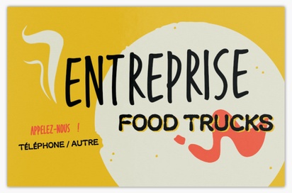 Aperçu du graphisme pour Galerie de modèles : cartes de visite ultra épaisses pour food truck et marchand de glaces, Standard (85 x 55 mm)