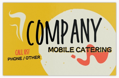 Design Preview for Design Gallery: Ice Cream & Food Trucks Metallic Business Cards