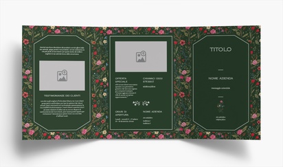 Anteprima design per Galleria di design: dépliant pieghevoli per fiori e foglie, 2 pieghe a portafoglio A5 (148 x 210 mm)