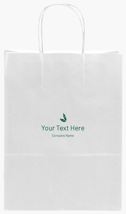Design Preview for Design Gallery: Beauty & Spa Single-Colour Paper Bags, S (22 x 10 x 29 cm)