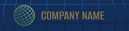 A logo travel blue gray design