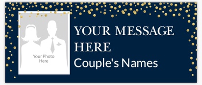 Design Preview for Templates for Wedding Vinyl Banners , 760 x 1830 mm Horizontal None Indoor Vinyl No