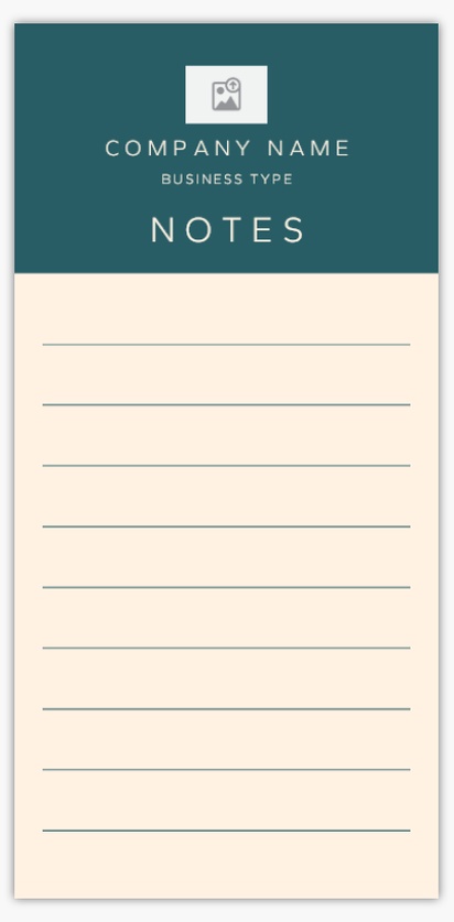 Design Preview for Business Services Notepads Templates, 3.8" x 7.8"