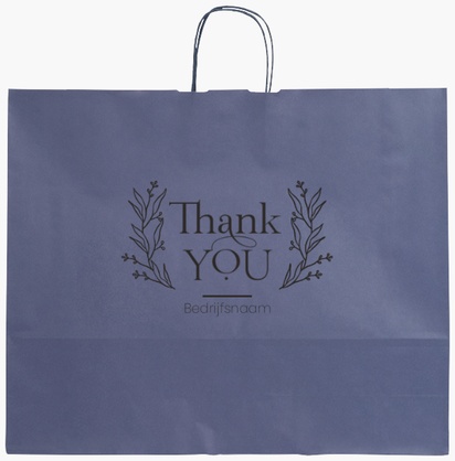 Voorvertoning ontwerp voor Ontwerpgalerij: Bloemen en planten Effen kleur papieren tassen, XL (54 x 14 x 45 cm)