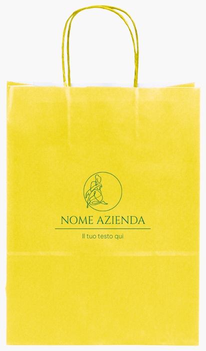 Anteprima design per Galleria di design: sacchetti di carta stampa monocolore per bellezza e spa, S (22 x 10 x 29 cm)