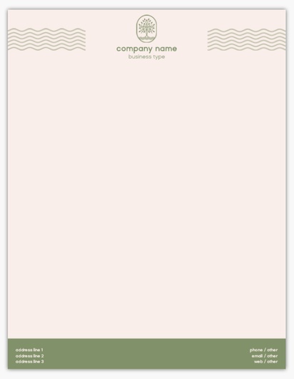 Design Preview for Yoga & Pilates Notepads Templates, 8.5" x 11"