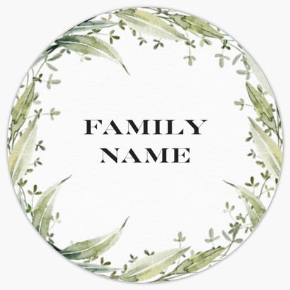 A classic holiday greenery white cream design for Holiday