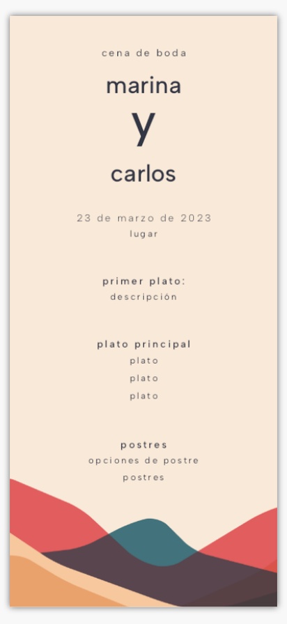 Vista previa del diseño de Galería de diseños de menús de ceremonia para rústicos