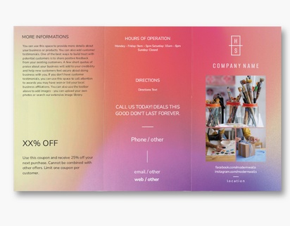 Design Preview for Graphic Design Custom Brochures Templates, 8.5" x 14" Tri-fold