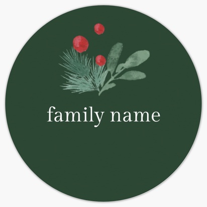 A traditional holiday greenery green gray design for Holiday