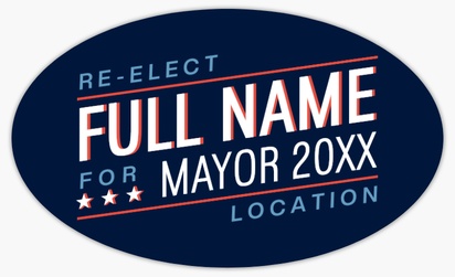 A mayor election blue gray design for Business